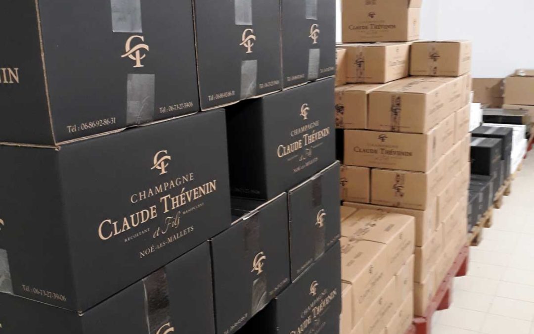 Cartons de champagne