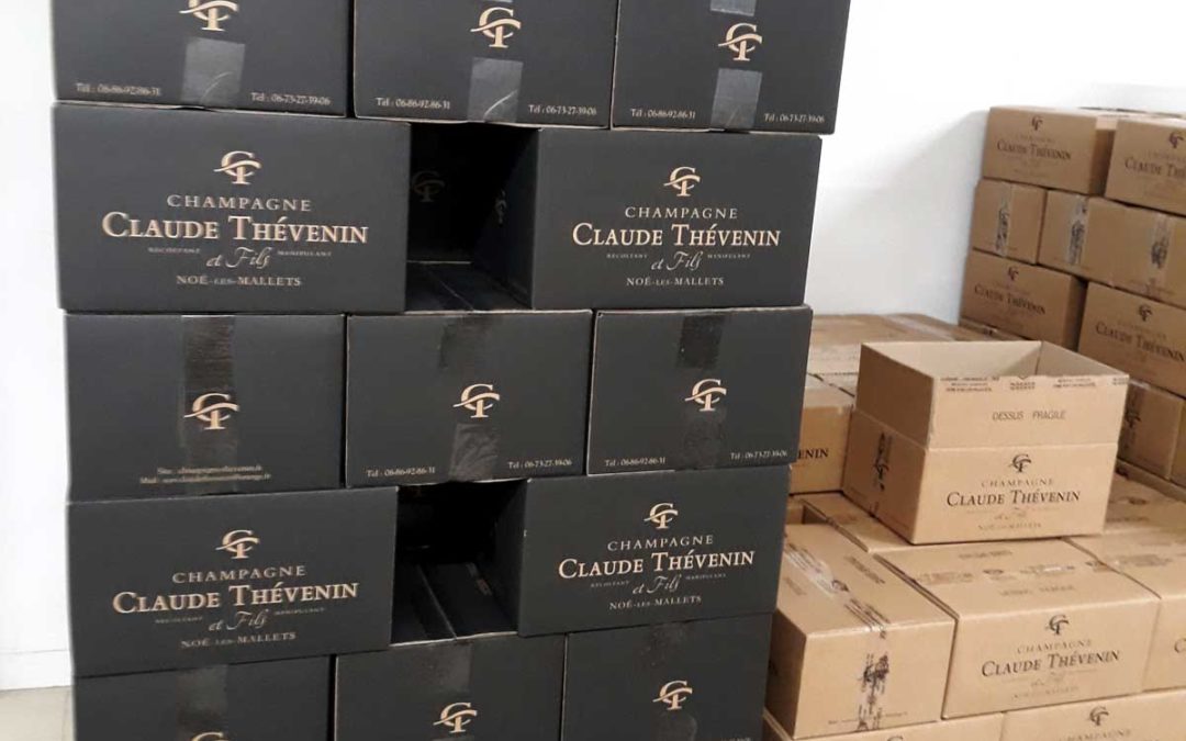 Cartons de champagne