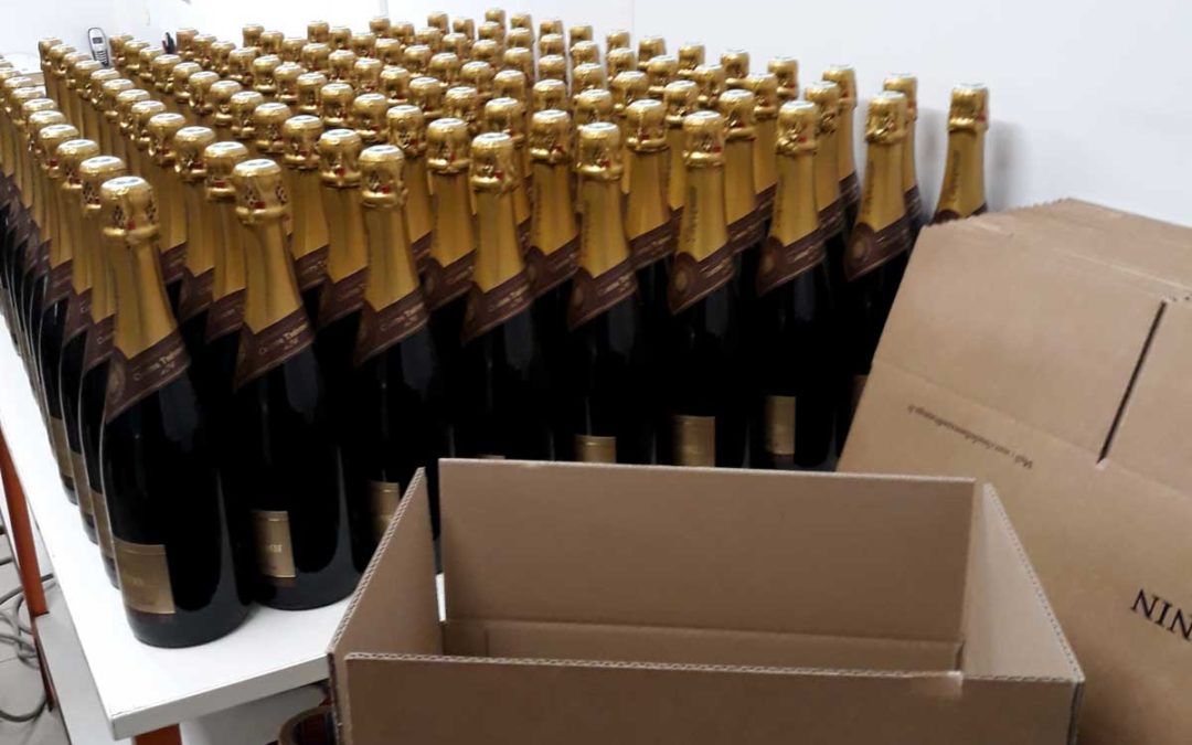 Cartons de champagne